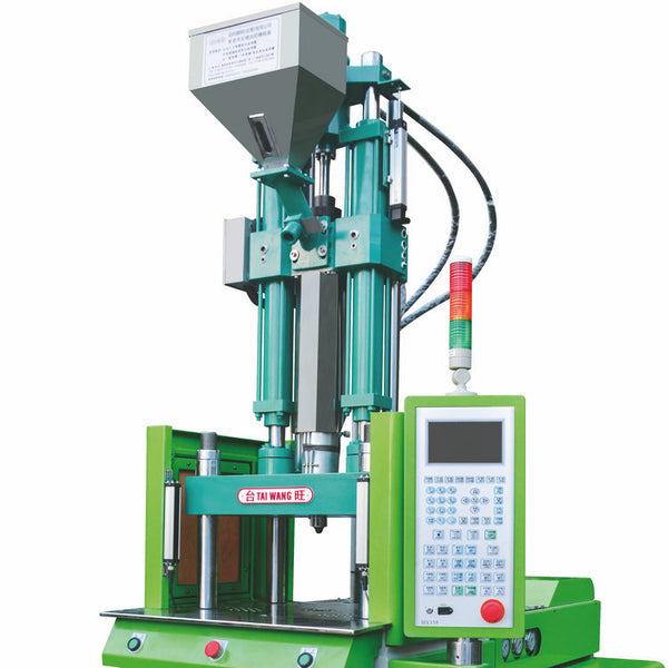 The TW-100V Standard Vertical Injection Molding Machine comes with a one-year full machine warranty for the molding of plug pin adapters